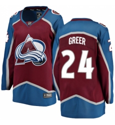 Women's Colorado Avalanche #24 A.J. Greer Fanatics Branded Maroon Home Breakaway NHL Jersey