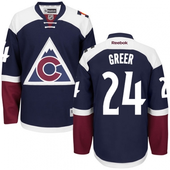 Women's Reebok Colorado Avalanche #24 A.J. Greer Authentic Blue Third NHL Jersey Women's Reebok Colorado Avalanche #24 A.J. Greer Authentic Blue Third NHL Jersey