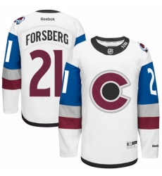 Men's Reebok Colorado Avalanche #21 Peter Forsberg Authentic White 2016 Stadium Series NHL Jersey Men's Reebok Colorado Avalanche #21 Peter Forsberg Authentic White 2016 Stadium Series NHL Jersey