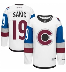 Men's Reebok Colorado Avalanche #19 Joe Sakic Authentic White 2016 Stadium Series NHL Jersey