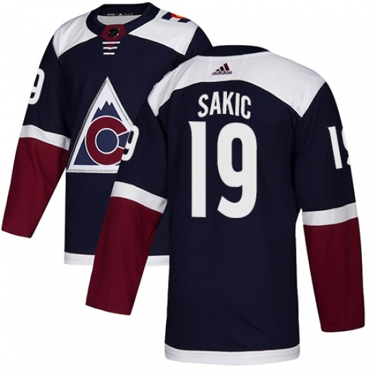 Youth Adidas Colorado Avalanche #19 Joe Sakic Authentic Navy Blue Alternate NHL Jersey Youth Adidas Colorado Avalanche #19 Joe Sakic Authentic Navy Blue Alternate NHL Jersey