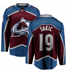 Youth Colorado Avalanche #19 Joe Sakic Fanatics Branded Maroon Home Breakaway NHL Jersey