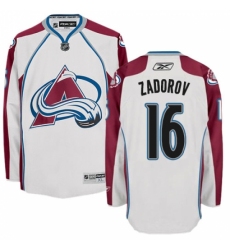 Men's Reebok Colorado Avalanche #16 Nikita Zadorov Authentic White Away NHL Jersey