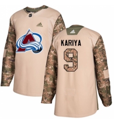 Men's Adidas Colorado Avalanche #9 Paul Kariya Authentic Camo Veterans Day Practice NHL Jersey Men's Adidas Colorado Avalanche #9 Paul Kariya Authentic Camo Veterans Day Practice NHL Jersey