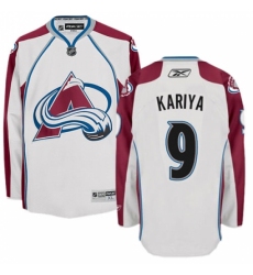 Men's Reebok Colorado Avalanche #9 Paul Kariya Authentic White Away NHL Jersey Men's Reebok Colorado Avalanche #9 Paul Kariya Authentic White Away NHL Jersey