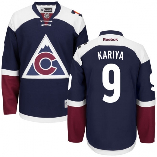Women's Reebok Colorado Avalanche #9 Paul Kariya Authentic Blue Third NHL Jersey Women's Reebok Colorado Avalanche #9 Paul Kariya Authentic Blue Third NHL Jersey