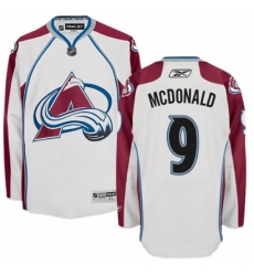 Youth Reebok Colorado Avalanche #9 Lanny McDonald Authentic White Away NHL Jersey