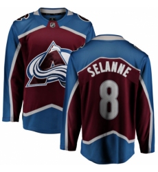 Men's Colorado Avalanche #8 Teemu Selanne Fanatics Branded Maroon Home Breakaway NHL Jersey