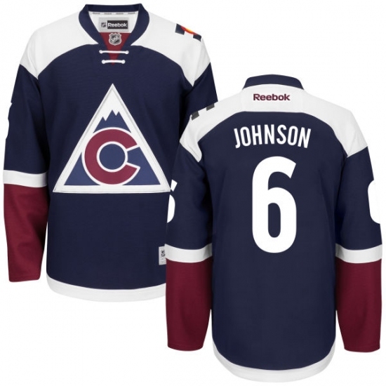 Women's Reebok Colorado Avalanche #6 Erik Johnson Authentic Blue Third NHL Jersey Women's Reebok Colorado Avalanche #6 Erik Johnson Authentic Blue Third NHL Jersey