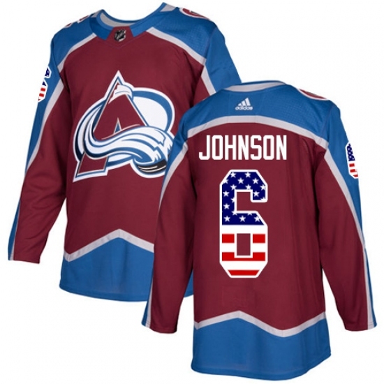 Youth Adidas Colorado Avalanche #6 Erik Johnson Authentic Burgundy Red USA Flag Fashion NHL Jersey Youth Adidas Colorado Avalanche #6 Erik Johnson Authentic Burgundy Red USA Flag Fashion NHL Jersey
