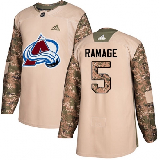 Men's Adidas Colorado Avalanche #5 Rob Ramage Authentic Camo Veterans Day Practice NHL Jersey Men's Adidas Colorado Avalanche #5 Rob Ramage Authentic Camo Veterans Day Practice NHL Jersey