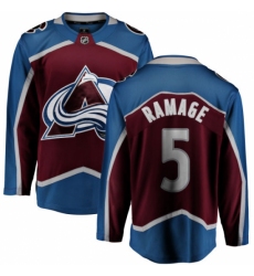 Youth Colorado Avalanche #5 Rob Ramage Fanatics Branded Maroon Home Breakaway NHL Jersey