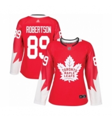 Women's Toronto Maple Leafs #89 Nicholas Robertson Authentic White 2018 Stadium Series Hockey Jersey