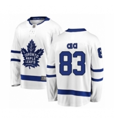 Men's Toronto Maple Leafs #83 Cody Ceci Authentic White Away Fanatics Branded Breakaway Hockey Jersey