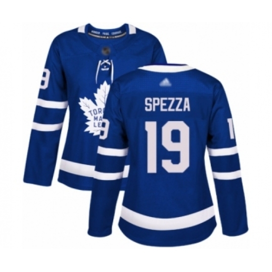 Women's Toronto Maple Leafs #19 Jason Spezza Authentic Royal Blue Home Hockey Jersey Women's Toronto Maple Leafs #19 Jason Spezza Authentic Royal Blue Home Hockey Jersey
