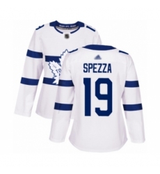 Women's Toronto Maple Leafs #19 Jason Spezza Authentic White 2018 Stadium Series Hockey Jersey