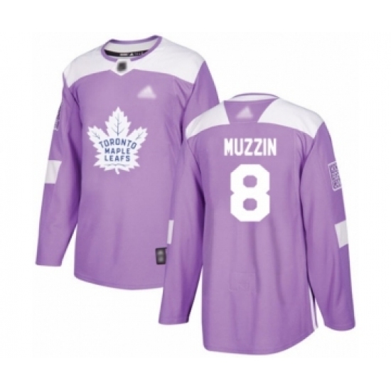 Men's Toronto Maple Leafs #8 Jake Muzzin Authentic Purple Fights Cancer Practice Hockey Jersey Men's Toronto Maple Leafs #8 Jake Muzzin Authentic Purple Fights Cancer Practice Hockey Jersey