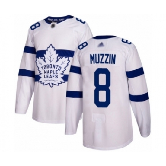 Men's Toronto Maple Leafs #8 Jake Muzzin Authentic White 2018 Stadium Series Hockey Jersey Men's Toronto Maple Leafs #8 Jake Muzzin Authentic White 2018 Stadium Series Hockey Jersey