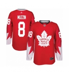 Youth Toronto Maple Leafs #8 Jake Muzzin Authentic Red Alternate Hockey Jersey Youth Toronto Maple Leafs #8 Jake Muzzin Authentic Red Alternate Hockey Jersey