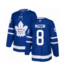 Youth Toronto Maple Leafs #8 Jake Muzzin Authentic Royal Blue Home Hockey Jersey