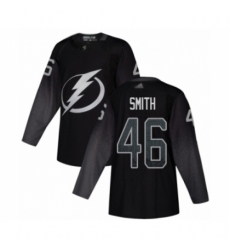 Men's Tampa Bay Lightning #46 Gemel Smith Authentic Black Alternate Hockey Jersey