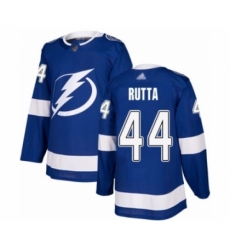 Men's Tampa Bay Lightning #44 Jan Rutta Authentic Royal Blue Home Hockey Jersey