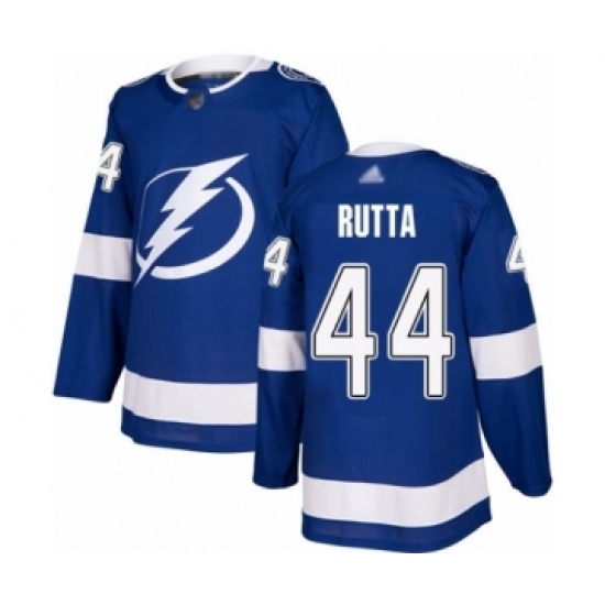 Men's Tampa Bay Lightning #44 Jan Rutta Authentic Royal Blue Home Hockey Jersey Men's Tampa Bay Lightning #44 Jan Rutta Authentic Royal Blue Home Hockey Jersey