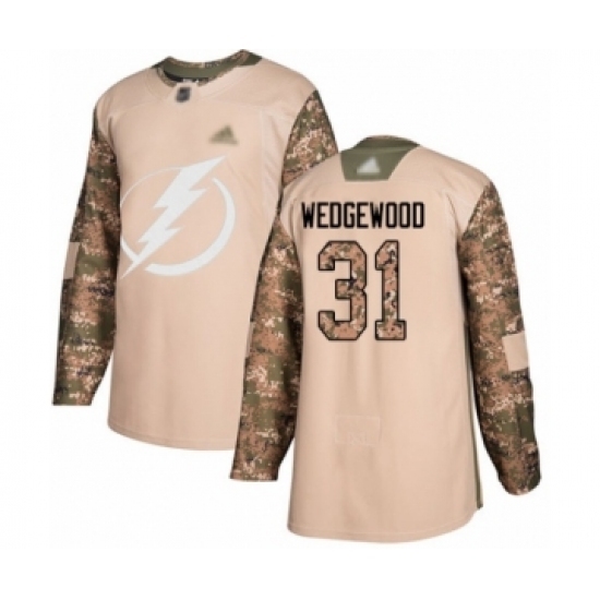 Youth Tampa Bay Lightning #31 Scott Wedgewood Authentic Camo Veterans Day Practice Hockey Jersey Youth Tampa Bay Lightning #31 Scott Wedgewood Authentic Camo Veterans Day Practice Hockey Jersey