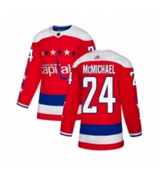 Men's Washington Capitals #24 Connor McMichael Authentic Red Alternate Hockey Jersey