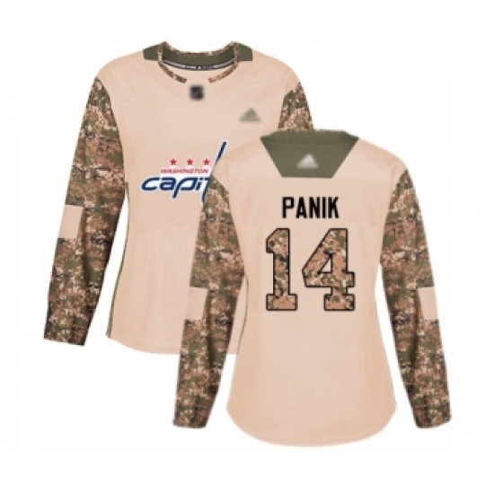 Women's Washington Capitals #14 Richard Panik Authentic Camo Veterans Day Practice Hockey Jersey Women's Washington Capitals #14 Richard Panik Authentic Camo Veterans Day Practice Hockey Jersey