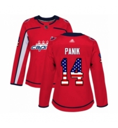 Women's Washington Capitals #14 Richard Panik Authentic Red USA Flag Fashion Hockey Jersey Women's Washington Capitals #14 Richard Panik Authentic Red USA Flag Fashion Hockey Jersey