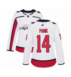 Women's Washington Capitals #14 Richard Panik Authentic White Away Hockey Jersey