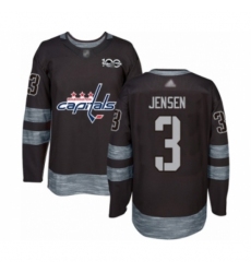 Men's Washington Capitals #3 Nick Jensen Authentic Black 1917-2017 100th Anniversary Hockey Jersey Men's Washington Capitals #3 Nick Jensen Authentic Black 1917-2017 100th Anniversary Hockey Jersey