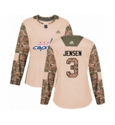 Women's Washington Capitals #3 Nick Jensen Authentic Camo Veterans Day Practice Hockey Jersey Women's Washington Capitals #3 Nick Jensen Authentic Camo Veterans Day Practice Hockey Jersey
