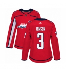 Women's Washington Capitals #3 Nick Jensen Authentic Red Home Hockey Jersey Women's Washington Capitals #3 Nick Jensen Authentic Red Home Hockey Jersey