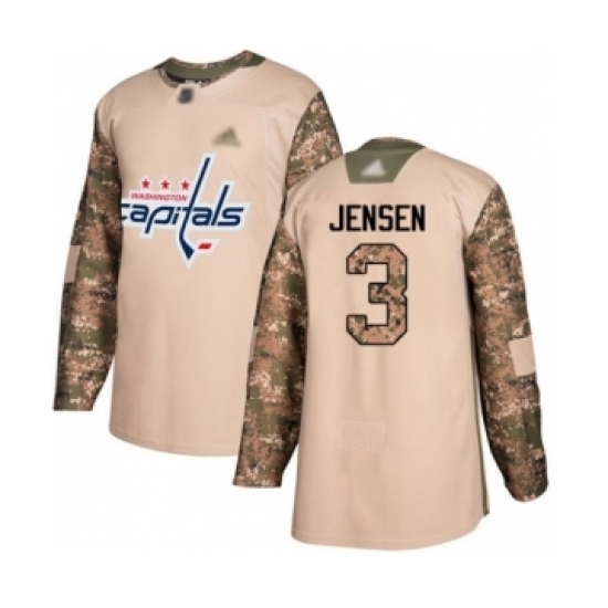 Youth Washington Capitals #3 Nick Jensen Authentic Camo Veterans Day Practice Hockey Jersey Youth Washington Capitals #3 Nick Jensen Authentic Camo Veterans Day Practice Hockey Jersey
