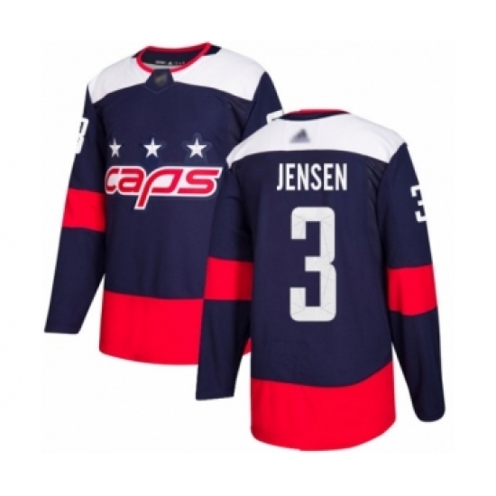 Youth Washington Capitals #3 Nick Jensen Authentic Navy Blue 2018 Stadium Series Hockey Jersey Youth Washington Capitals #3 Nick Jensen Authentic Navy Blue 2018 Stadium Series Hockey Jersey