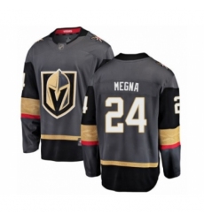 Men's Vegas Golden Knights #24 Jaycob Megna Authentic Black Home Fanatics Branded Breakaway Hockey Jersey Men's Vegas Golden Knights #24 Jaycob Megna Authentic Black Home Fanatics Branded Breakaway Hockey Jersey