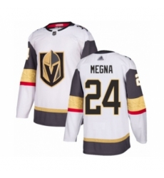 Youth Vegas Golden Knights #24 Jaycob Megna Authentic White Away Hockey Jersey Youth Vegas Golden Knights #24 Jaycob Megna Authentic White Away Hockey Jersey