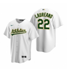 Men's Nike Oakland Athletics #22 Ramon Laureano White Home Stitched Baseball Jersey
