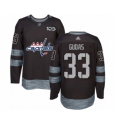 Men's Washington Capitals #33 Radko Gudas Authentic Black 1917-2017 100th Anniversary Hockey Jersey