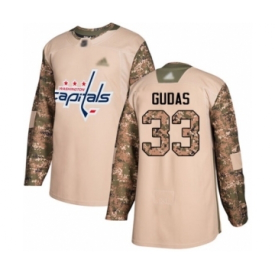 Men's Washington Capitals #33 Radko Gudas Authentic Camo Veterans Day Practice Hockey Jersey Men's Washington Capitals #33 Radko Gudas Authentic Camo Veterans Day Practice Hockey Jersey