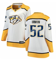 Women's Nashville Predators #52 Matt Irwin Fanatics Branded White Away Breakaway NHL Jersey Women's Nashville Predators #52 Matt Irwin Fanatics Branded White Away Breakaway NHL Jersey