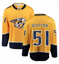 Men's Nashville Predators #51 Austin Watson Fanatics Branded Gold Home Breakaway NHL Jersey