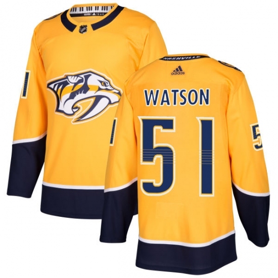 Youth Adidas Nashville Predators #51 Austin Watson Authentic Gold Home NHL Jersey Youth Adidas Nashville Predators #51 Austin Watson Authentic Gold Home NHL Jersey