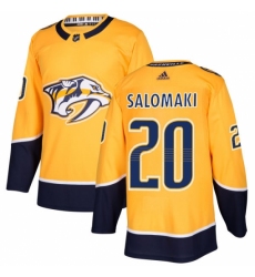 Youth Adidas Nashville Predators #20 Miikka Salomaki Authentic Gold Home NHL Jersey Youth Adidas Nashville Predators #20 Miikka Salomaki Authentic Gold Home NHL Jersey
