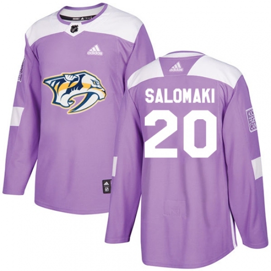 Youth Adidas Nashville Predators #20 Miikka Salomaki Authentic Purple Fights Cancer Practice NHL Jersey Youth Adidas Nashville Predators #20 Miikka Salomaki Authentic Purple Fights Cancer Practice NHL Jersey