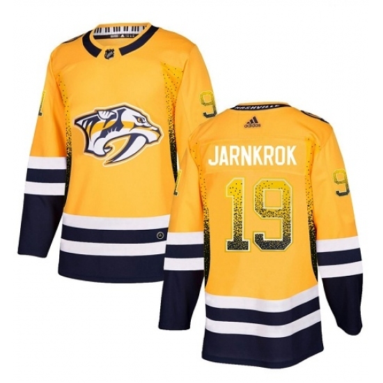 Men's Adidas Nashville Predators #19 Calle Jarnkrok Authentic Gold Drift Fashion NHL Jersey Men's Adidas Nashville Predators #19 Calle Jarnkrok Authentic Gold Drift Fashion NHL Jersey