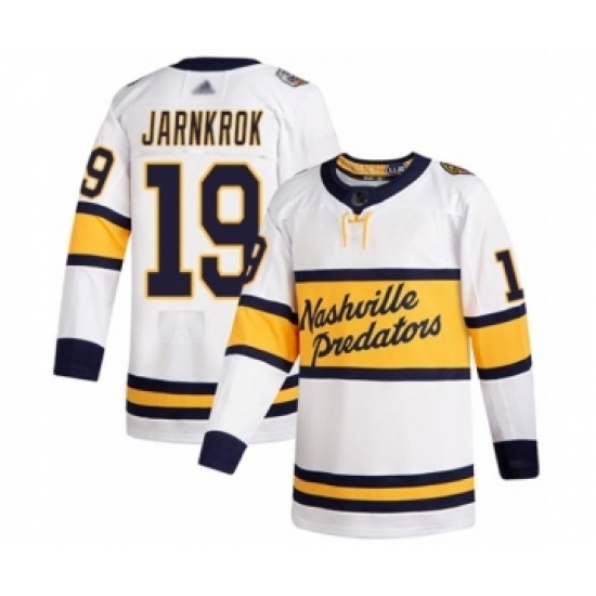 Men's Nashville Predators #19 Calle Jarnkrok Authentic White 2020 Winter Classic Hockey Jersey Men's Nashville Predators #19 Calle Jarnkrok Authentic White 2020 Winter Classic Hockey Jersey