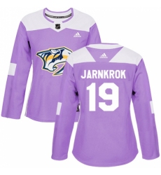 Women's Adidas Nashville Predators #19 Calle Jarnkrok Authentic Purple Fights Cancer Practice NHL Jersey Women's Adidas Nashville Predators #19 Calle Jarnkrok Authentic Purple Fights Cancer Practice NHL Jersey